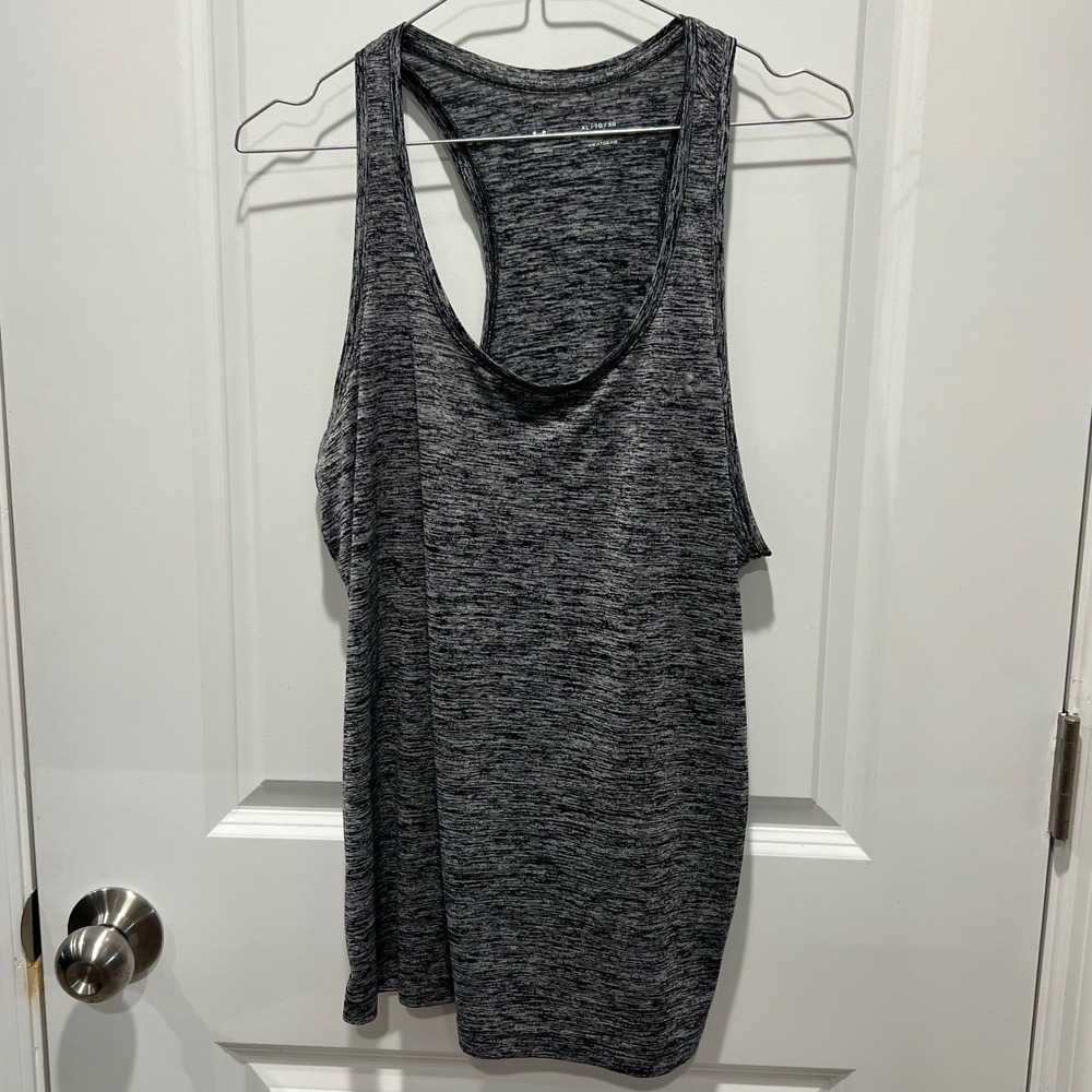 Under Armour Womens Tank Top HeatGear Space Dye Gray XL